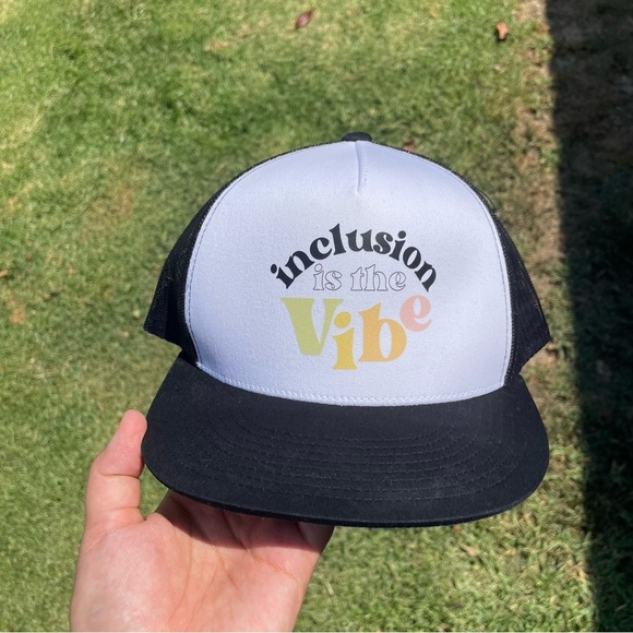 Inclusion is The Vibe Trucker Foam Mesh Hat - Picture 1 of 8
